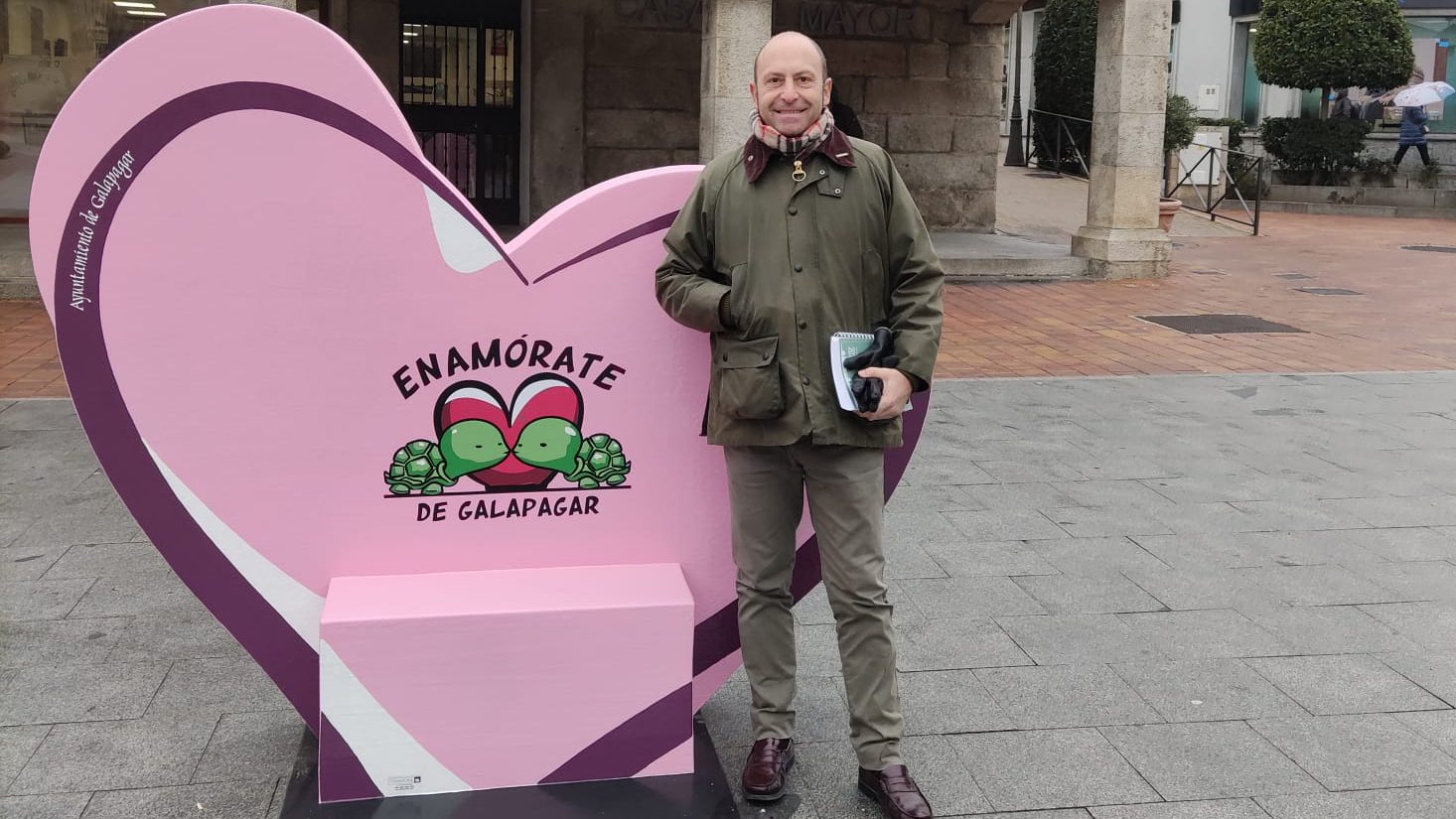 El concejal de Comercio de Galapagar, Ignacio Menéndez