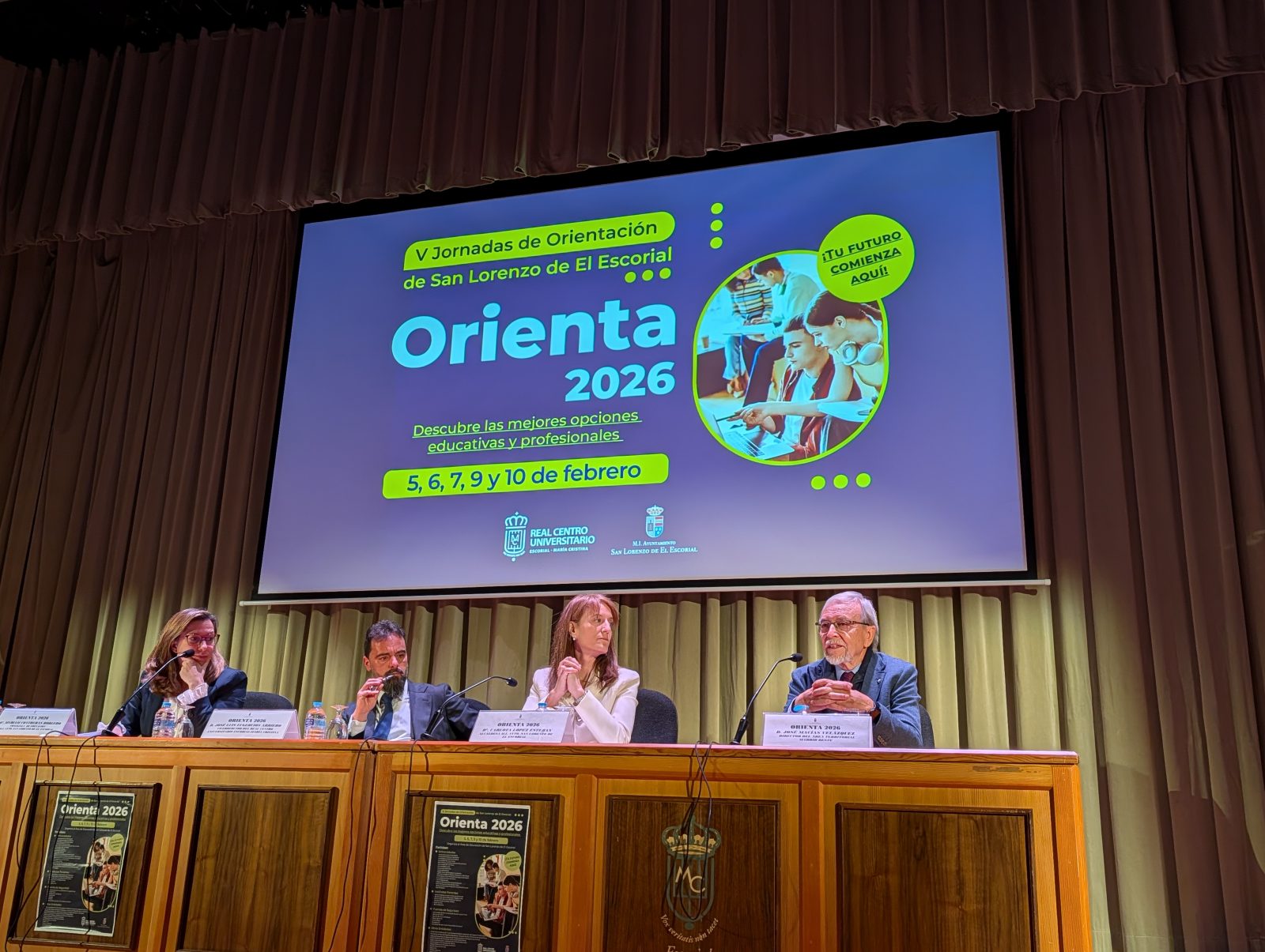 Inauguración de Orienta 2026 en el aula magna del RCU Escorial-María Cristina