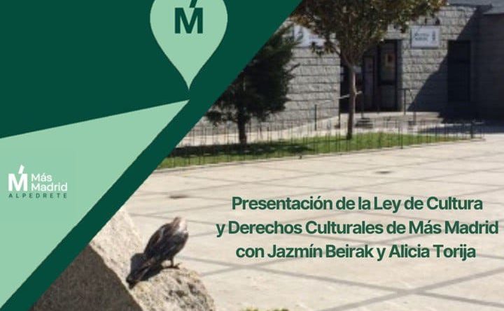 Cartel Acto 5 noviembre Más Madrid Alpedrete