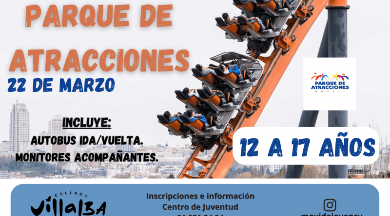 CARTEL VENTE AL PARQUE ATRACCIONES 22 marzo 2024