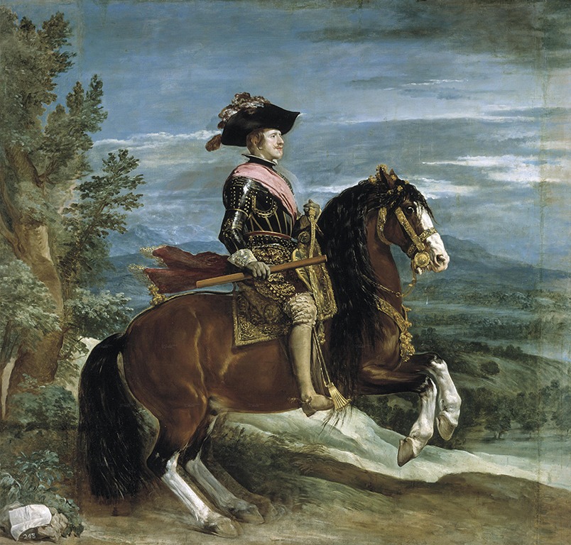 "Felipe IV a caballo", Diego Velázquez