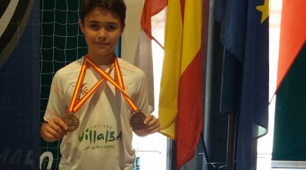 El villalbino Marco Fernández (sub 13), bronce en el Campeonato de España de Bádminton celebrado en La Coruña