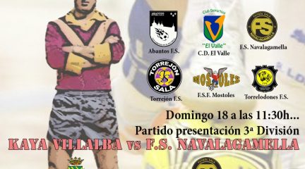 Este fin de semana se disputa el VIII Memorial Luis de Dios, con la presentación de los equipos de fútbol sala de la AD Collado Villalba