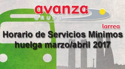 Este martes, primera jornada de huelga en Larrea: consulta aquí los servicios mínimos de todas las líneas afectadas
