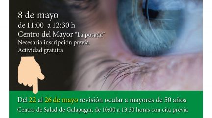 Galapagar pone en marcha una campaña preventiva de las enfermedades oculares asociadas a la edad