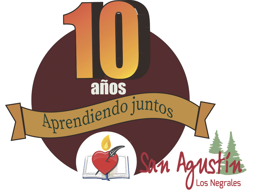 Logo 10 años S. Agustín degradado