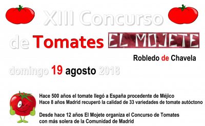 Cartel XIII concurso de tomates en Robledo de Chavela
