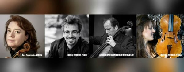 Daniel del Pino (piano), Ana Comesaña (violín), Marian Herrero (viola) y Ángel García Jermann (violonchelo)