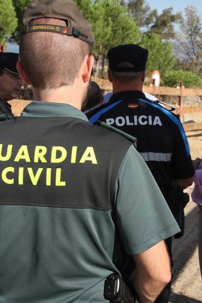 Agentes de Policía y Guardia Civil en Galapagar