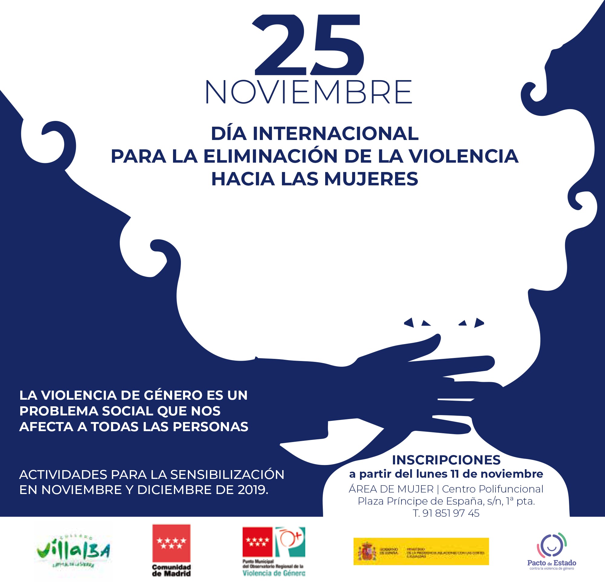 Día Internacional para la Eliminación de la Violencia Hacia las Mujeres collado villalba