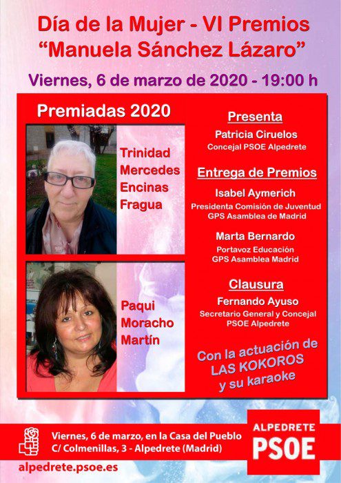 homenaje mujeres psoe alpedrete