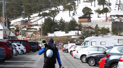 La estación de esquí del Puerto de Navacerrada reabre con las pistas de El Escaparate y Telégrafo