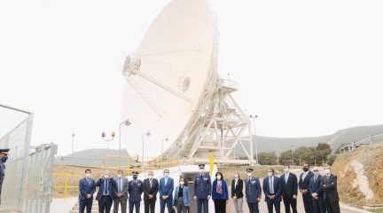 Felipe VI inaugura la nueva antena del complejo de la NASA en Robledo de Chavela