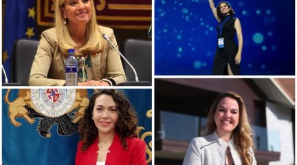 Carla Greciano, Mariola Vargas, Vanesa Herranz y Victoria Barderas, en la nueva estructura del PP madrileño de Díaz Ayuso