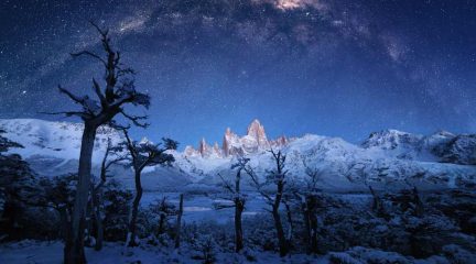 «Crepúsculo Congelado», de Ramiro Torrents, primer premio del Concurso de Fotografía de Montaña de Moralzarzal