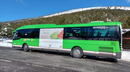Repsol y Avanza ponen a prueba en la Sierra el funcionamiento de autobuses con combustible renovable