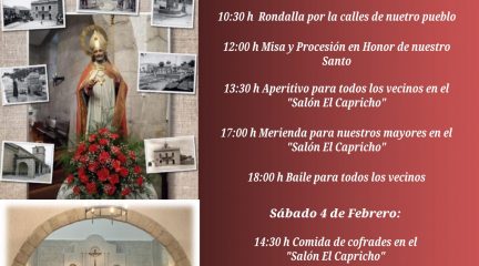 Collado Villalba celebra la festividad de San Blas con varios actos del 2 al 4 de febrero