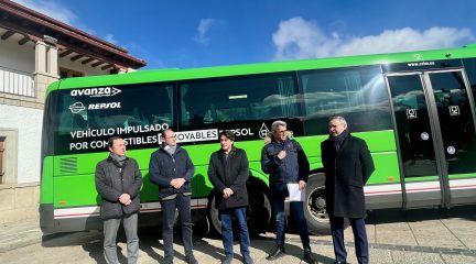 La Comunidad de Madrid presenta en Los Molinos un proyecto de combustibles 100% renovables para autobuses interurbanos