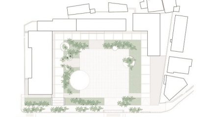 Empiezan las obras para crear una nueva plaza en el antiguo colegio de Los Molinos