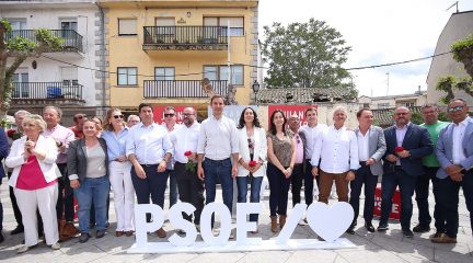 El PSOE presenta en El Escorial a sus candidatos en la Sierra, confiando en que tras el 28-M sean «muchos más» los alcaldes socialistas en la comarca