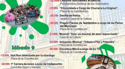 Las peñas y la participación, grandes protagonistas de las fiestas de septiembre de Valdemorillo