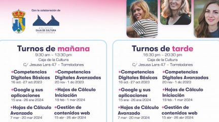 Cursos gratuitos en competencias digitales para mujeres en Torrelodones