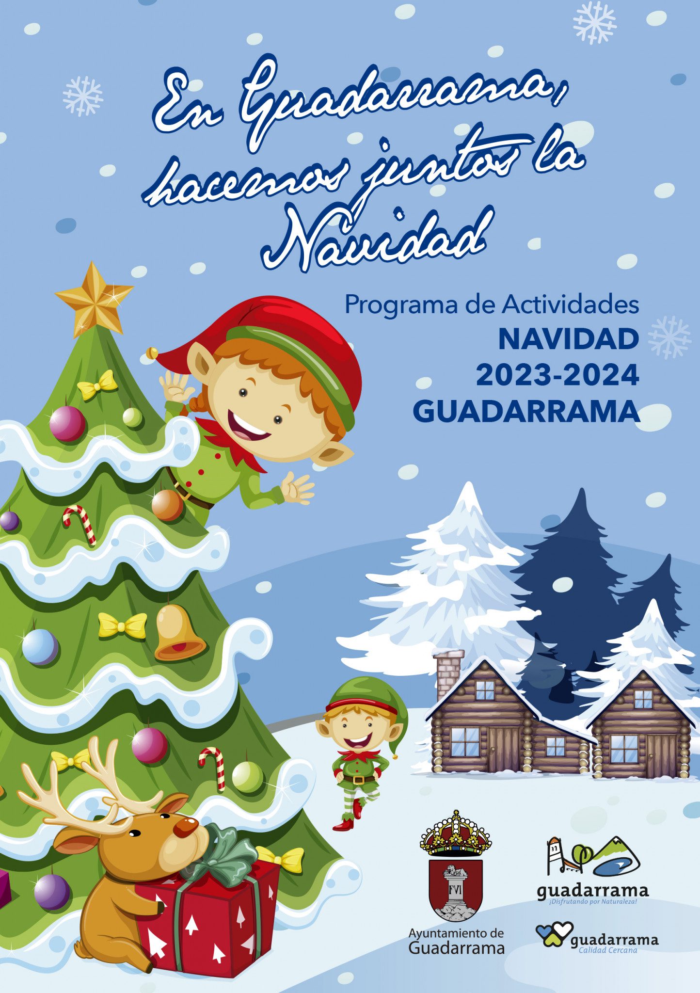 Cartel de la programación navideña de Guadarrama