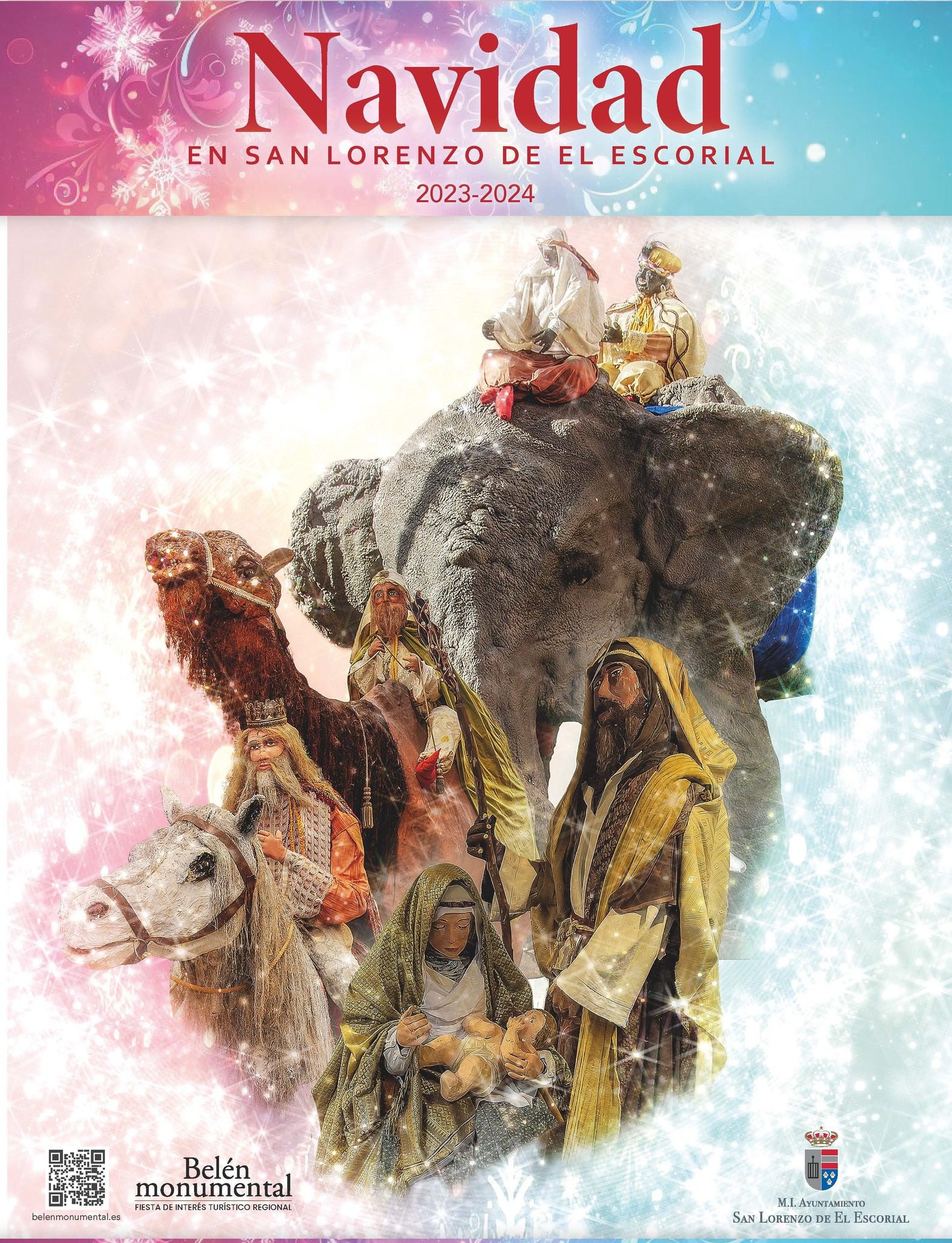 Cartel de la programación navideña de San Lorenzo de El Escorial