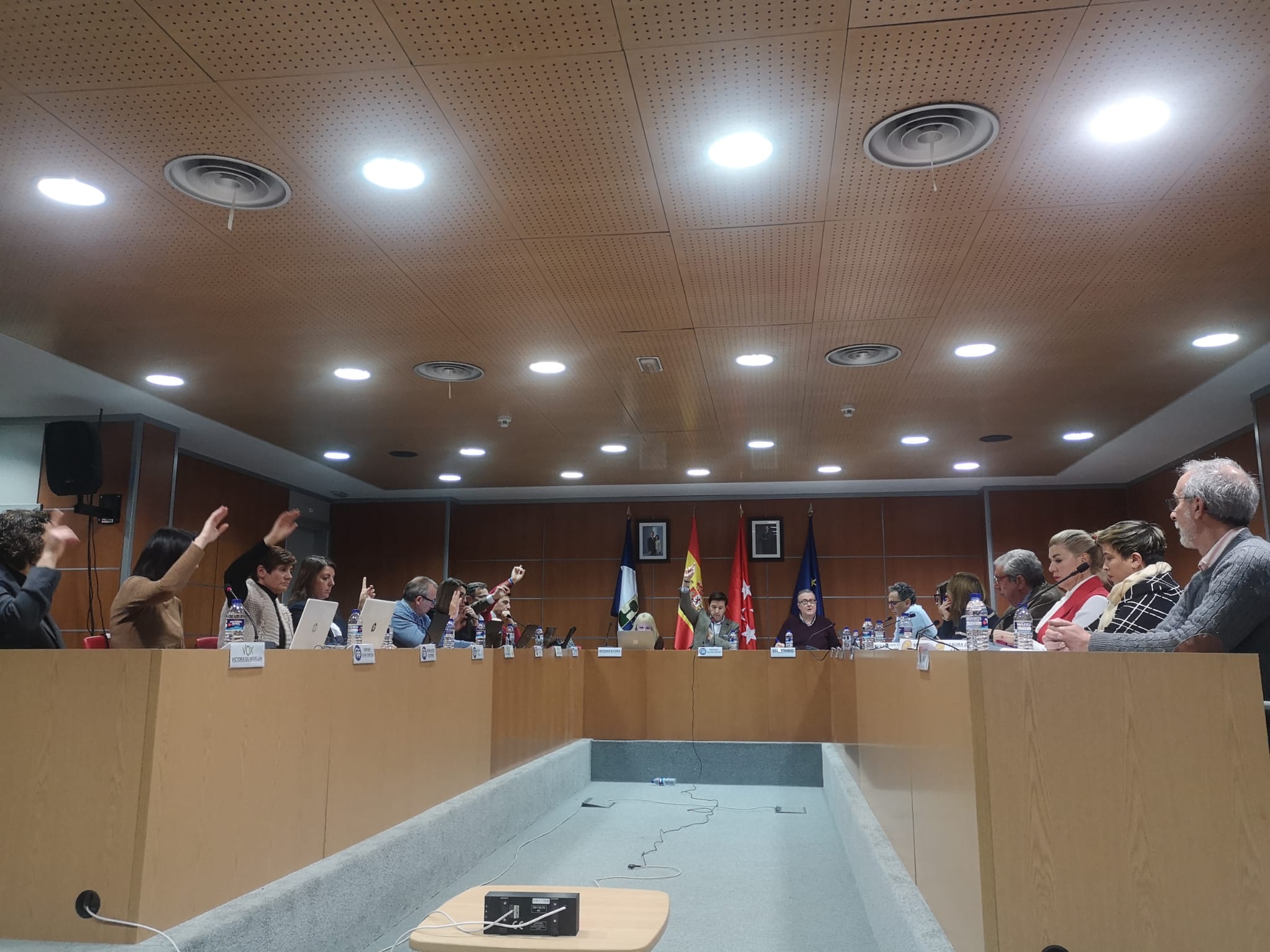 Votación en el pleno del pasado 26 de diciembre