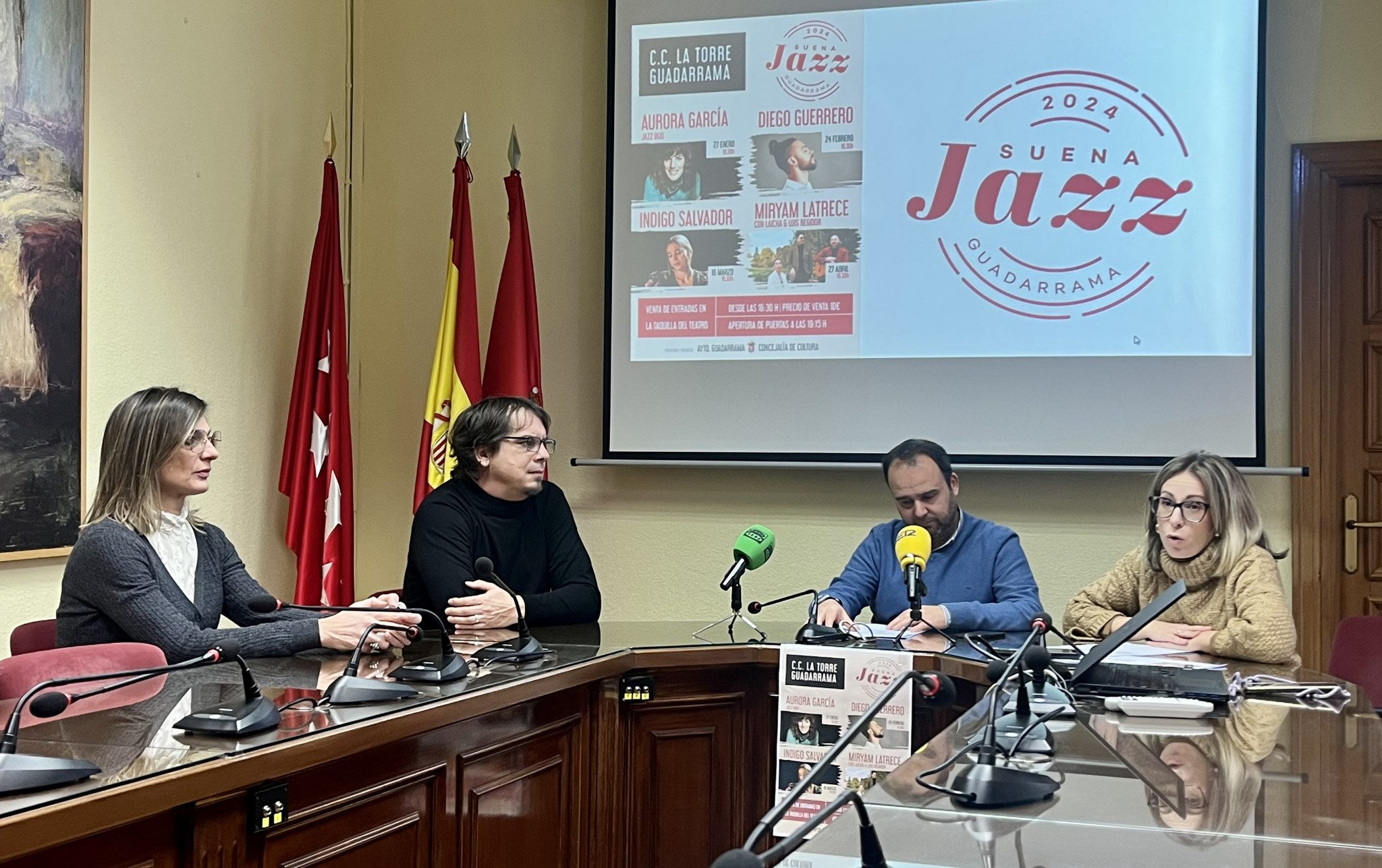 Presentación del ciclo "Suena Jazz" en el Ayuntamiento de Guadarrama