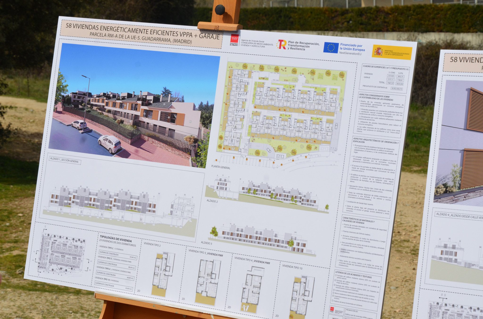 Planos de las viviendas de protección pública en Las Laderas