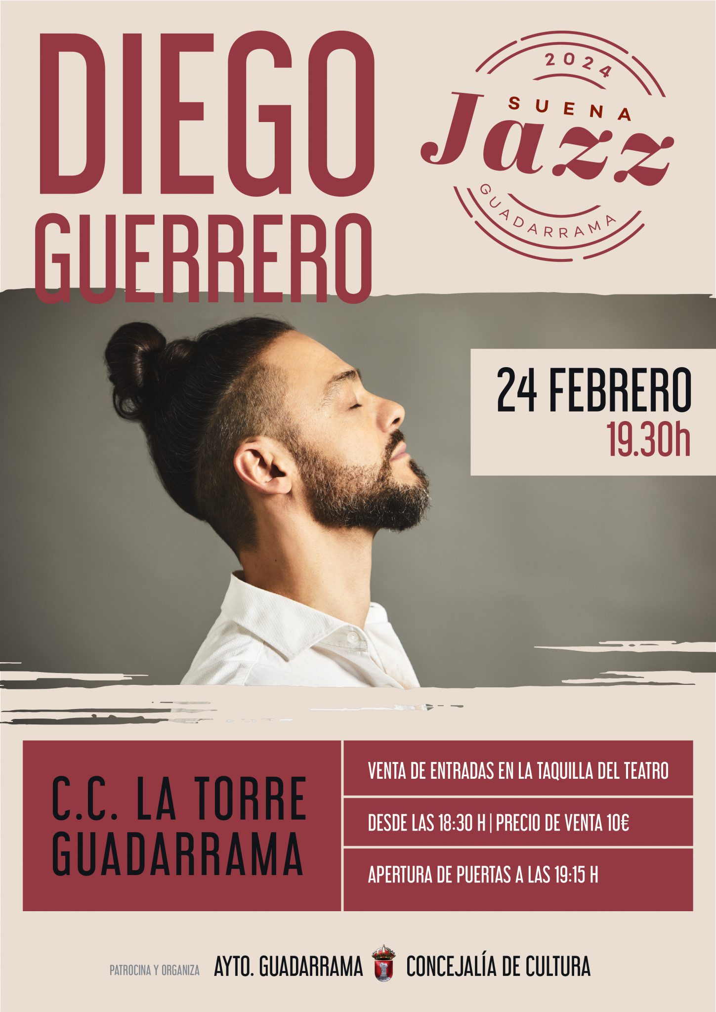 Cartel del concierto de Diego Guerrero en Guadarrama