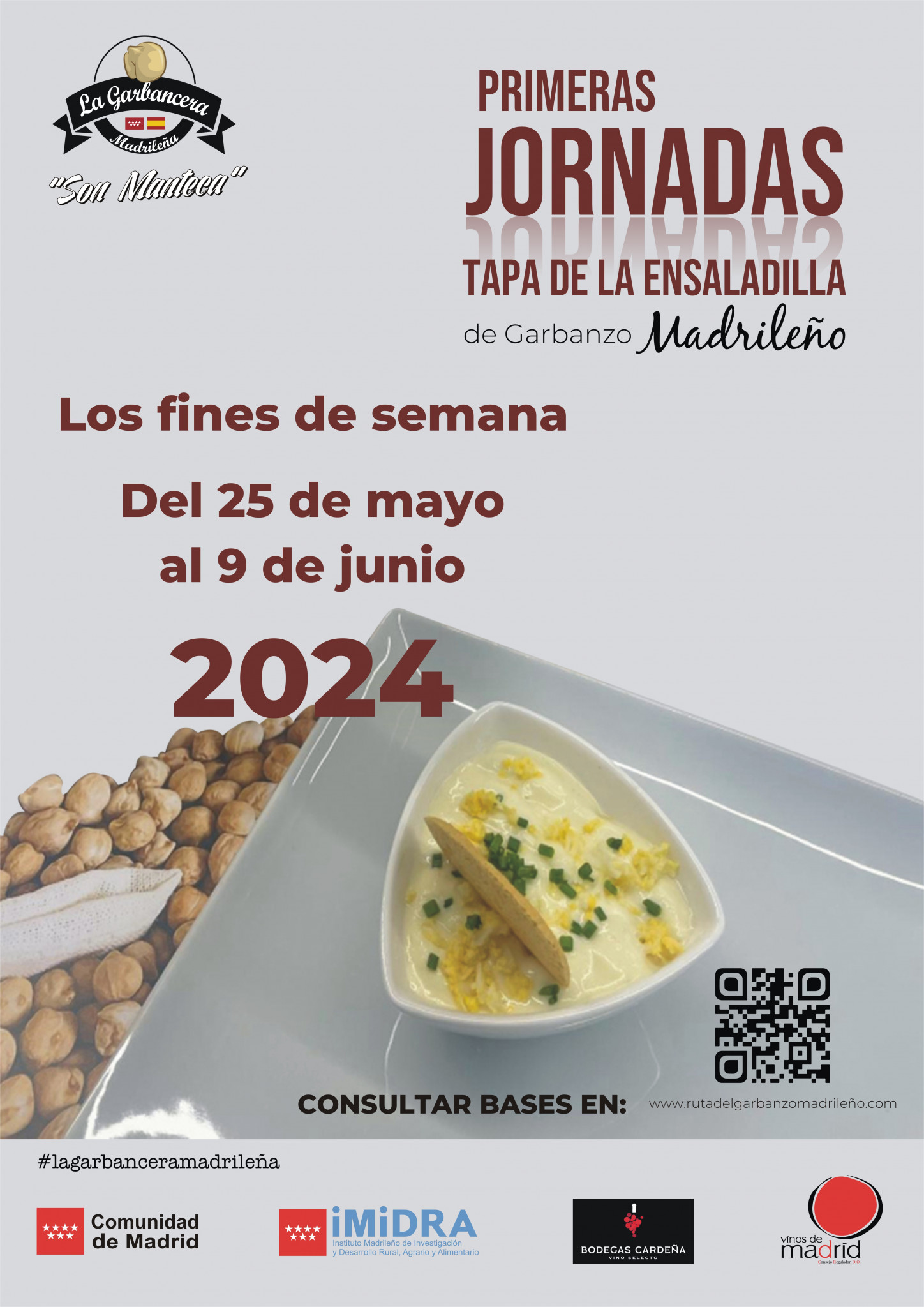 Cartel de las primeras Jornadas de la Tapa de Ensaladilla de Garbanzo Madrileño
