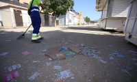 El servicio de limpieza del Ayuntamiento de Collado Villalba se refuerza un 30 por ciento durante las fiestas