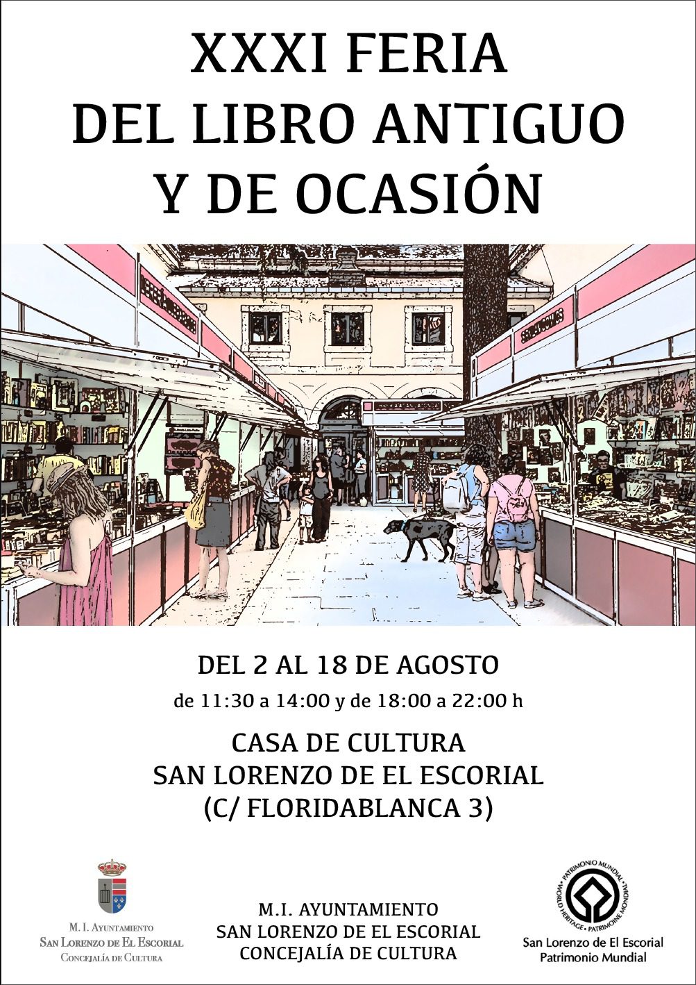 Feria del Libro Antiguo y de Ocasión en San Lorenzo de El Escorial