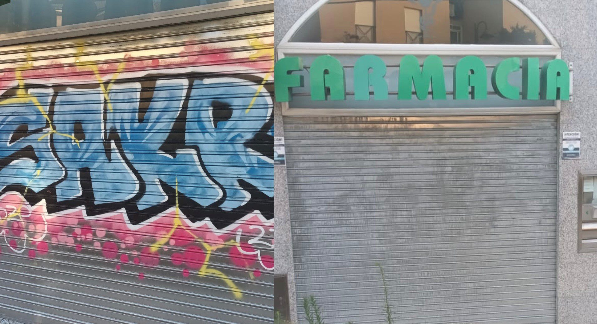Graffitis en Galapagar