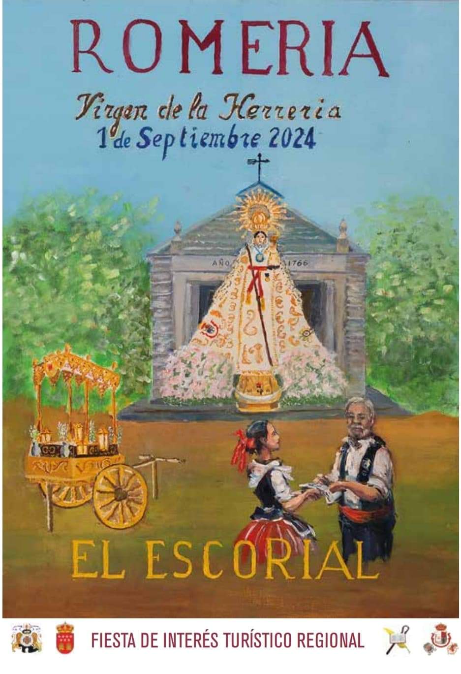 Cartel de la Romería de El Escorial 2024