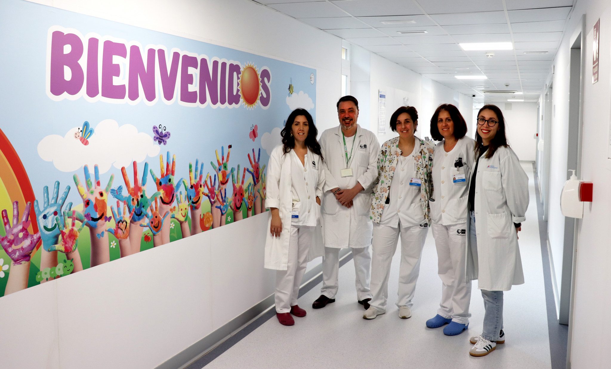 Equipo de enfermería del Hospital El Escorial
