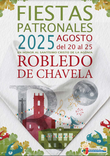 Cartel de las Fiestas Patronales de Robledo de Chavela