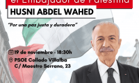El embajador de Palestina en España, Husni Abdel Wahed, visitará la sede de la agrupación socialista de Collado Villalba