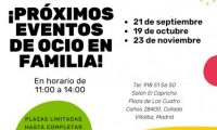 Nueva edición del Programa de Ocio en Familia, este domingo, en el Salón El Capricho de Collado Villalba