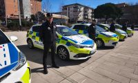 La Policía Local de Collado Villalba estrena cinco nuevos vehículos patrulla híbridos y eléctricos cedidos por el Ayuntamiento de Madrid