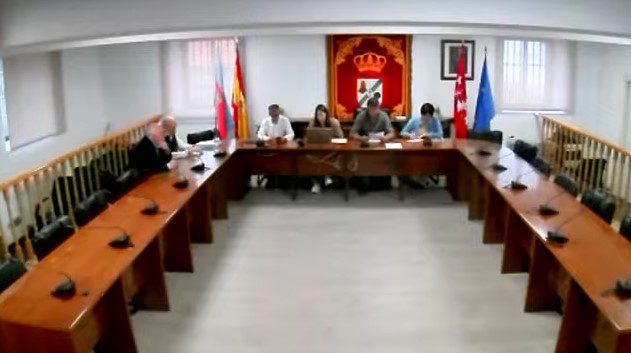 Imagen del pleno celebrado esta mañana en el Ayuntamiento de Colmenarejo