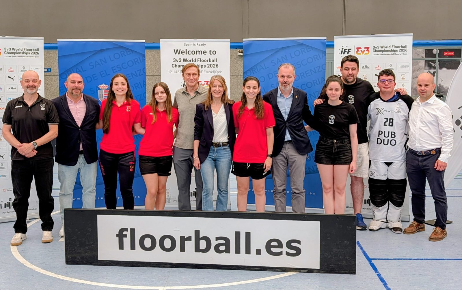 Presentación del Mundial de Floorball 3v3 en San Lorenzo de El Escorial