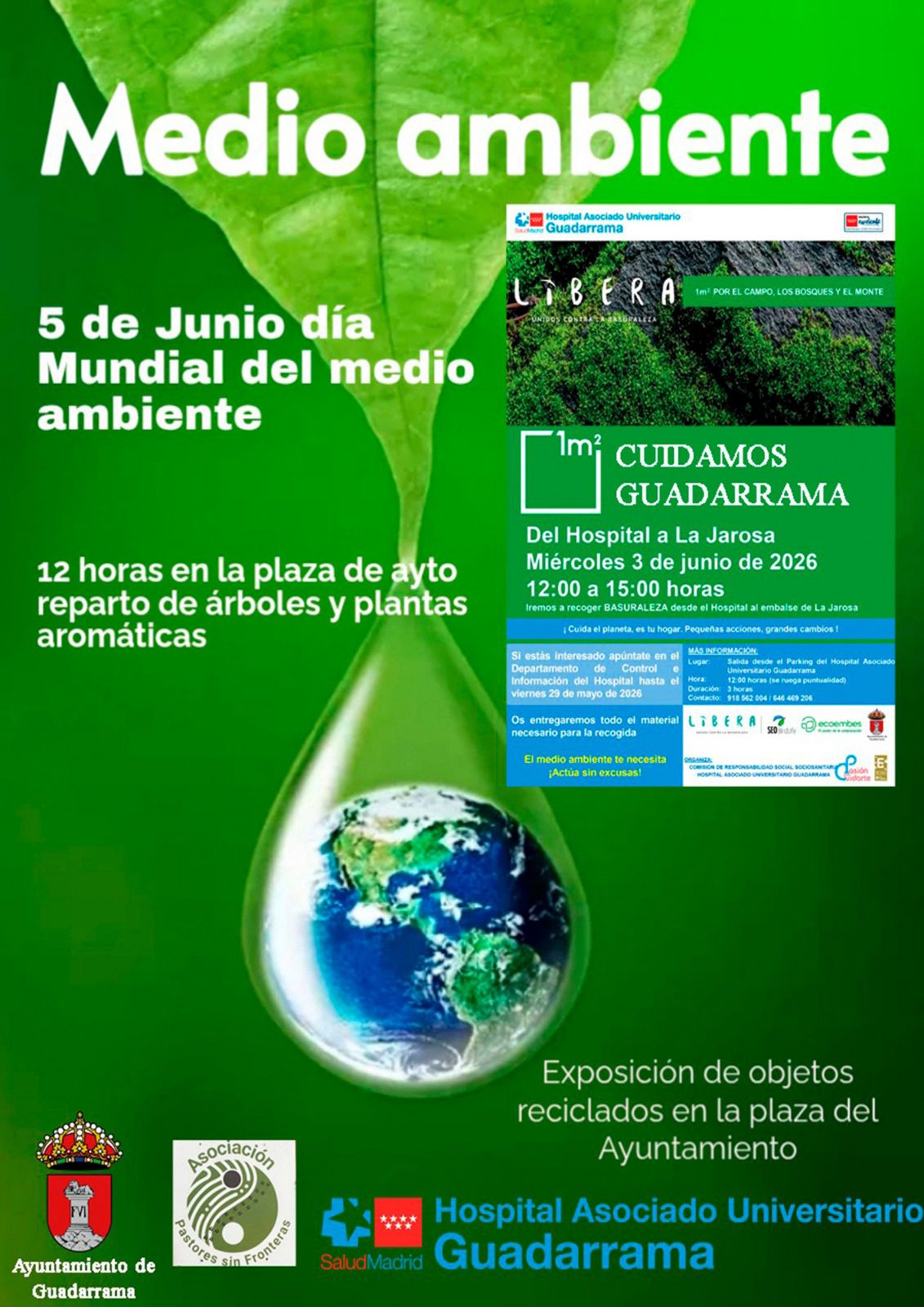 Cartel del Día del Medio Ambiente en Guadarrama