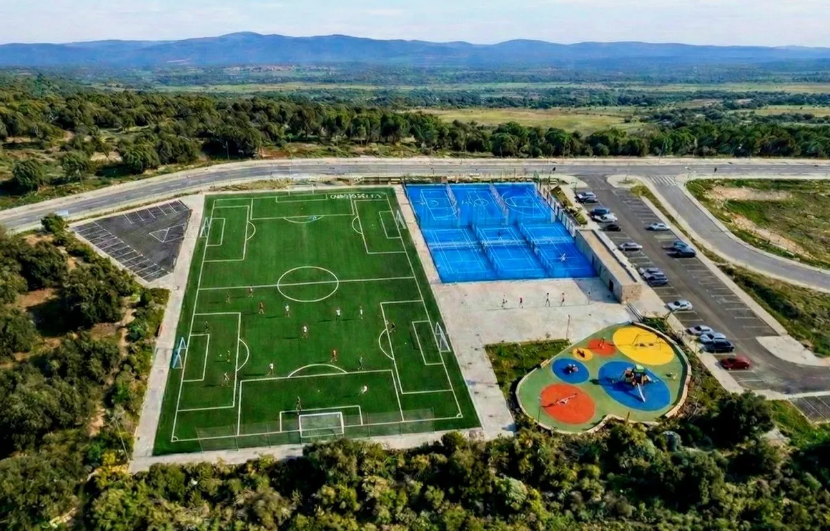 Recreación de la nueva zona deportiva proyectada en Parquelagos