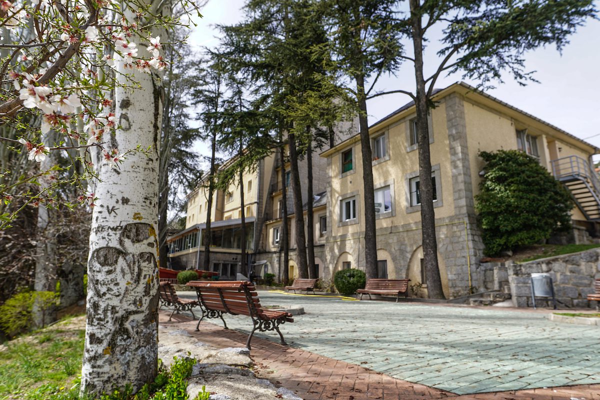 Vista del albergue juvenil de San Lorenzo de El Escorial