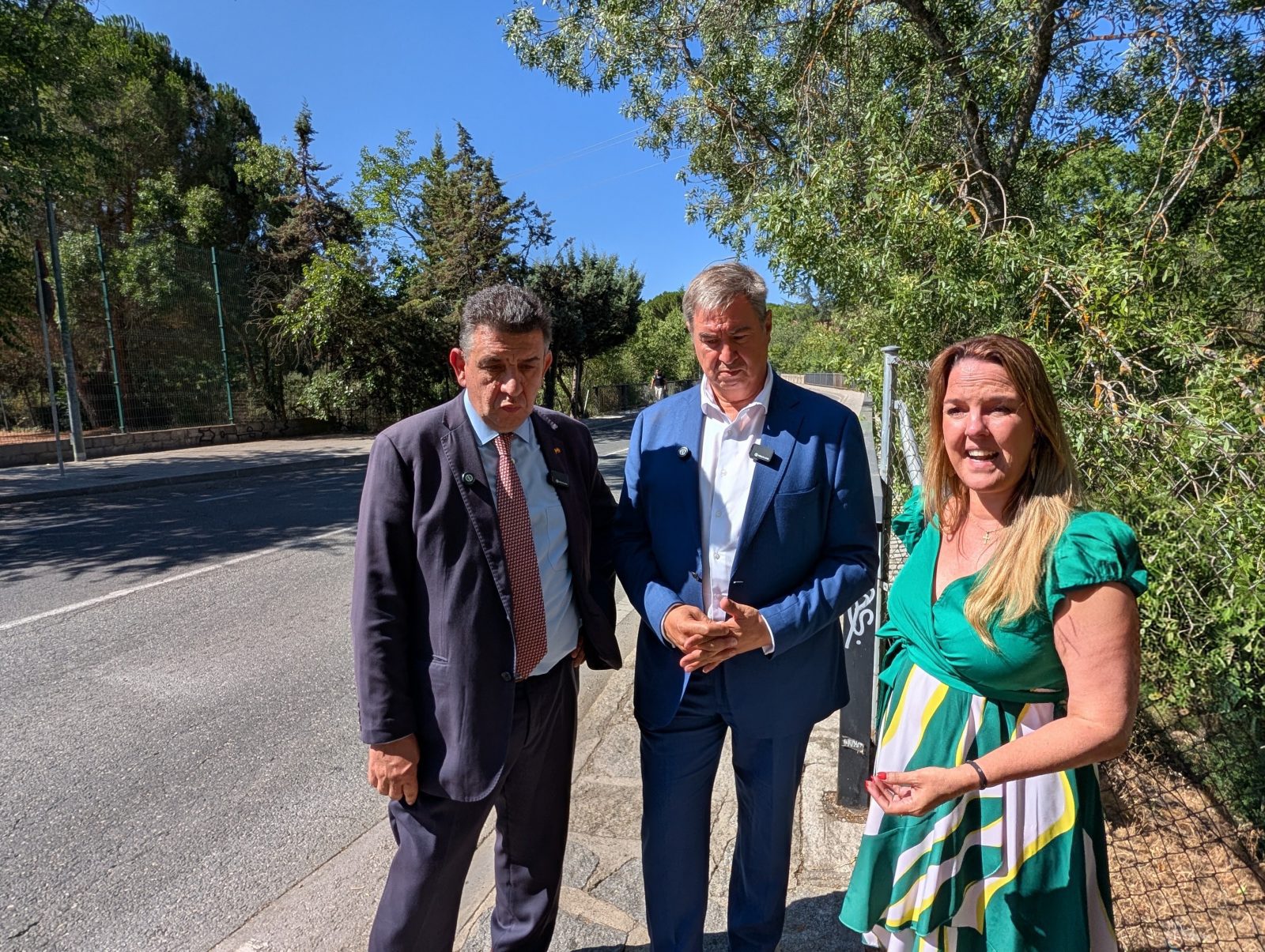 Carla Greciano, José Antonio Sánchez y Ángel Camacho