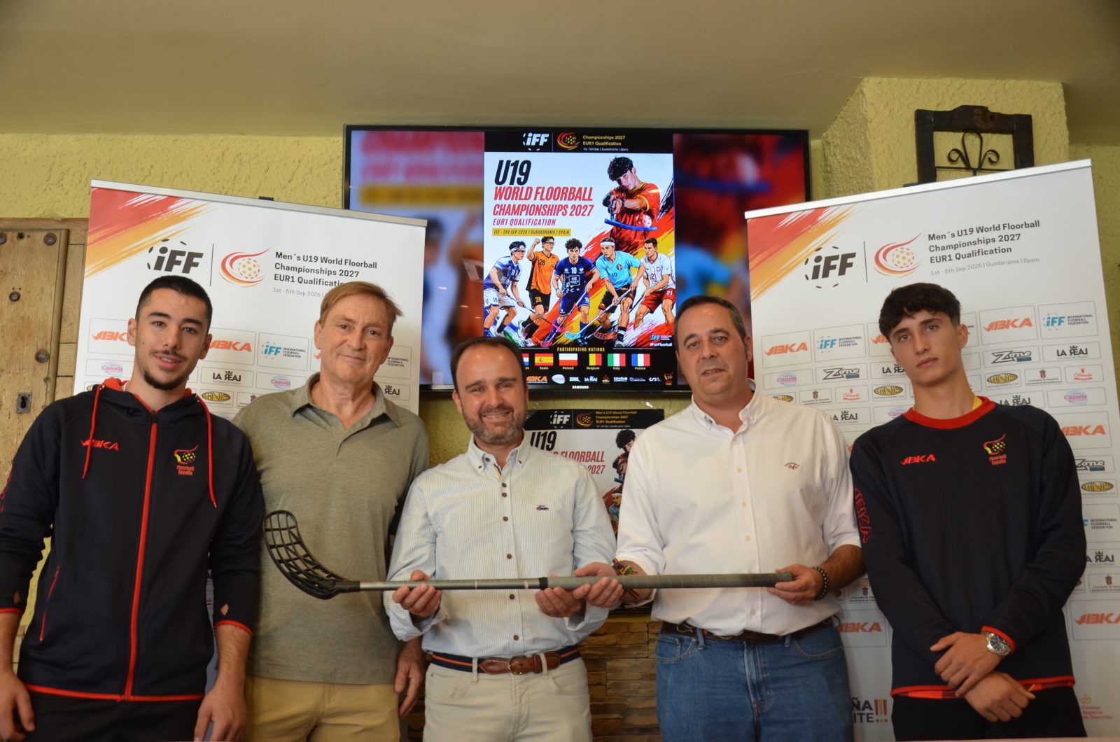 Presentación en Guadarrama del clasificatorio para el Mundial de Floorball sub-19