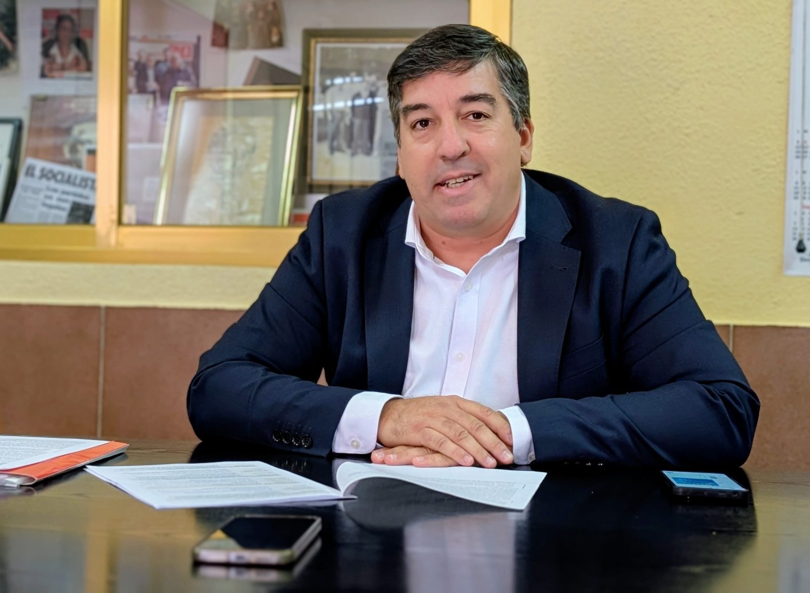 Alberto Gómez, portavoz del grupo socialista y candidato a la Alcaldía de cara a las elecciones municipales de 2027 / Fotografía. E. P.